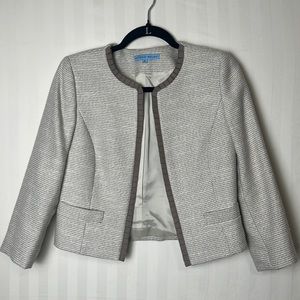 Antonio Melani cream tweed jacket sz o